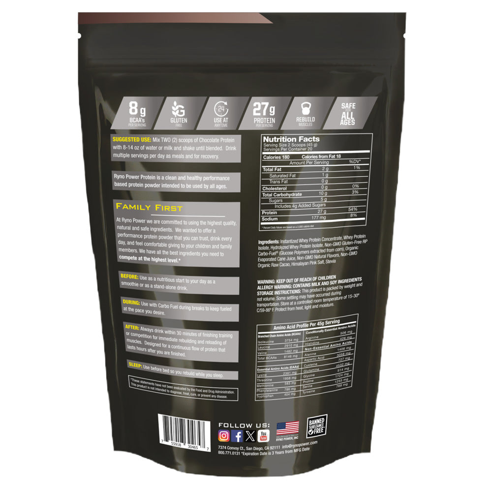 Ryno Power Whey Protein - Chocolate