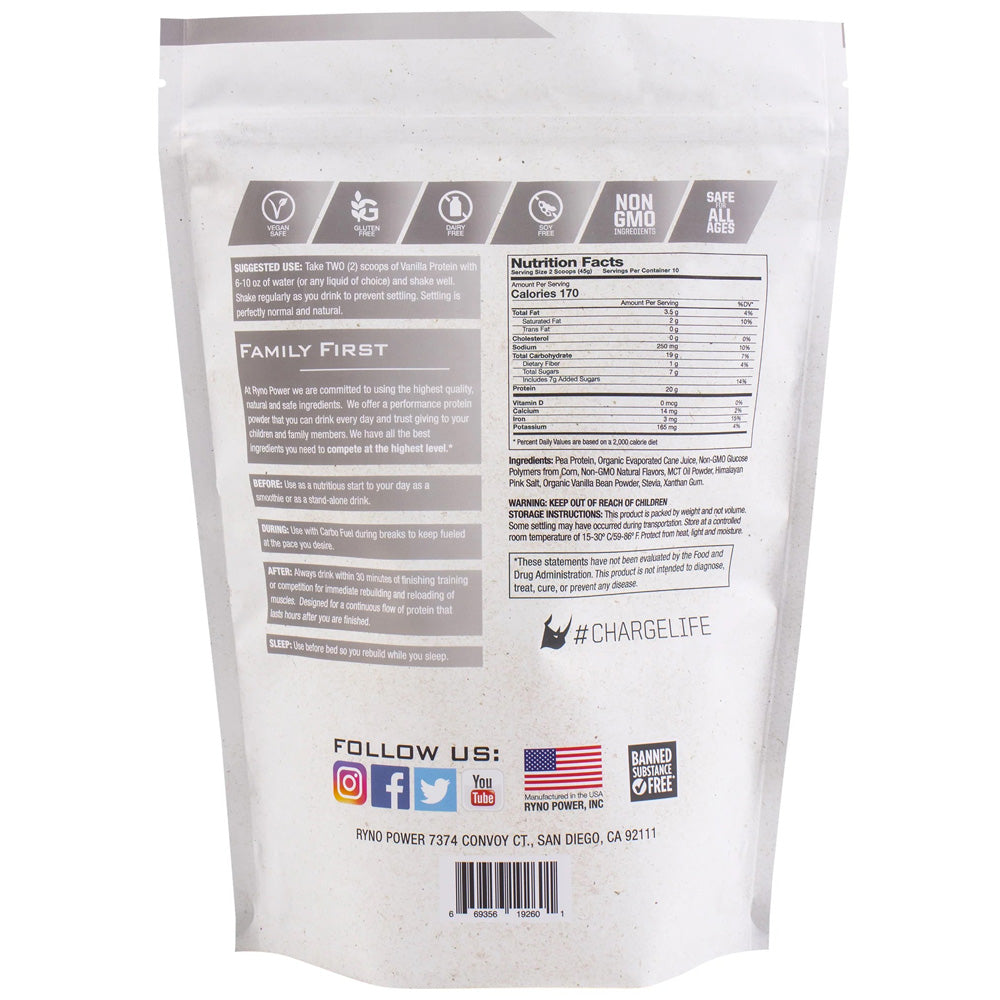 Ryno Power Plant-Based Protein - Vanilla